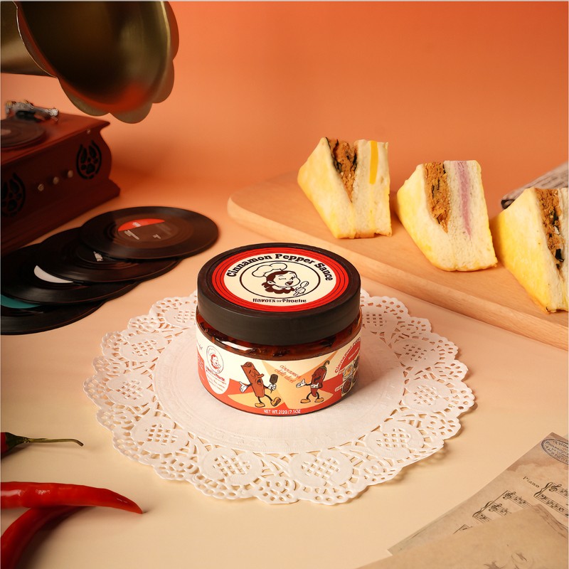 Cinnamon Pepper Sauce - Delicious Sweet & Spicy Glaze for Desserts, Meats & Coffee | 170g/Jar