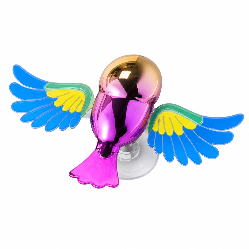 This charming companion bird-shaped suction cup decoration comes in multiple vibrant colors. It easily attaches to your bike mirror, adding a playful and lively touch to every ride.